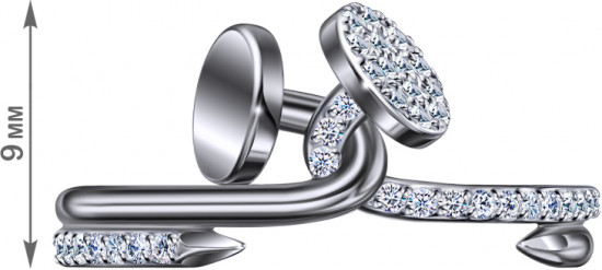 Комплект украшений из серебра