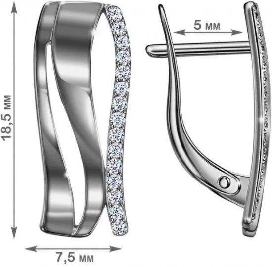 Комплект украшений из серебра