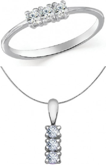 Комплект украшений из серебра