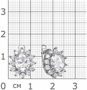 Комплект украшений из серебра