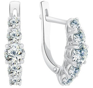 Комплект украшений из серебра