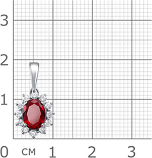 Комплект украшений из серебра