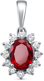 Комплект украшений из серебра