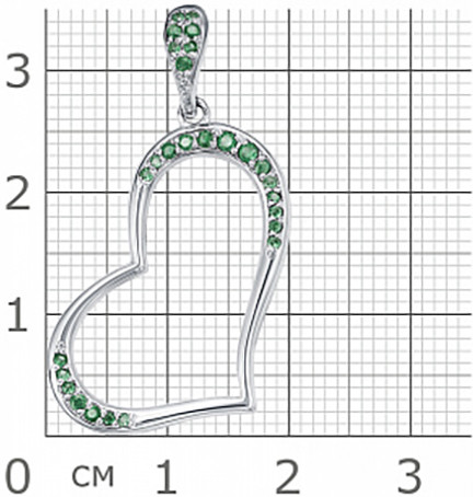 Комплект украшений из серебра