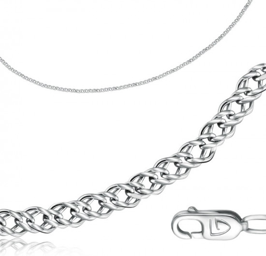 Комплект украшений из серебра