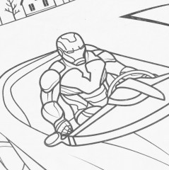 Раскраска «Супергеройские гонки» - Фото 4