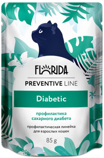Корм влажный для кошек для профилактики сахарного диабета «Diabetic»