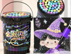 Набор акриловых маркеров с блеском - Фото 1