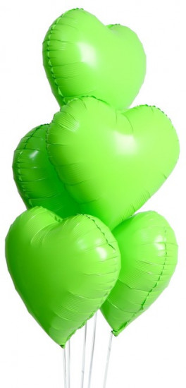 Шар воздушный «Сердце неон»