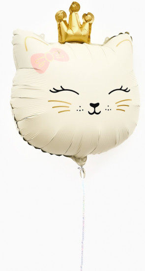 Шар воздушный «Кошечка с короной»