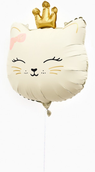 Шар воздушный «Кошечка с короной»