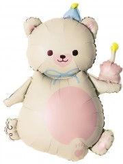 Шар воздушный «Мишка с тортом» - Фото 1