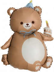Шар воздушный «Мишка с тортом» - Фото 1