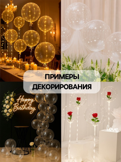 Набор шаров воздушных «Deco Bubble Сфера»