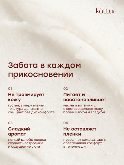 Скраб для тела кокосовый антицеллюлитный