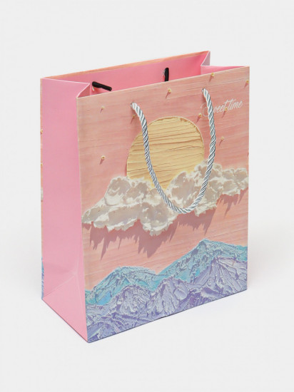 Подарочный картонный пакет с 3D-эффектом «Масляная живопись»