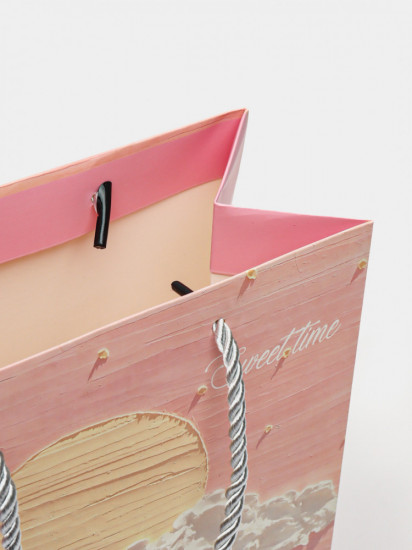 Подарочный картонный пакет с 3D-эффектом «Масляная живопись»