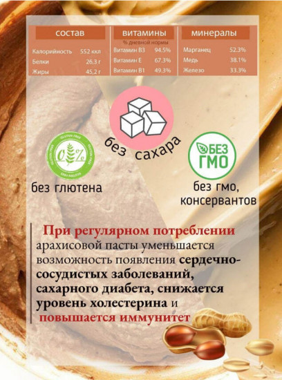 Набор пасты арахисовой