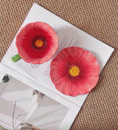 Чайная пара «Красный мак»