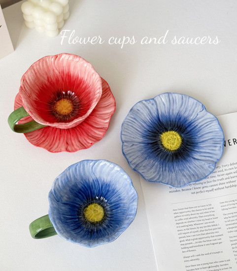 Чайная пара «Голубой мак»