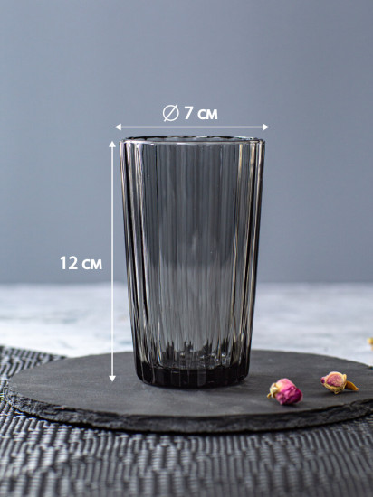 Набор стаканов «Мистерия графит»