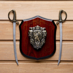 Панно на стену «Геральдика. Лев и две сабли» - Фото 2