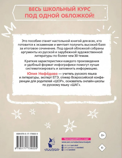 Литературные аргументы. Подготовка к сочинению за час