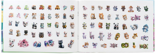 Альбом наклеек «Забавные зверята»