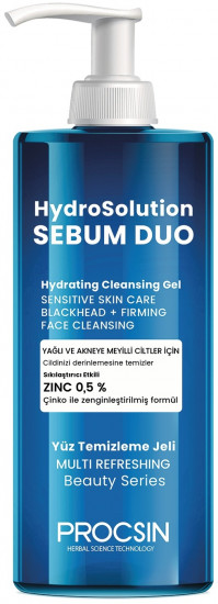 Гель для умывания жирной кожи, склонной к акне «HydroSolution Sebum Duo»