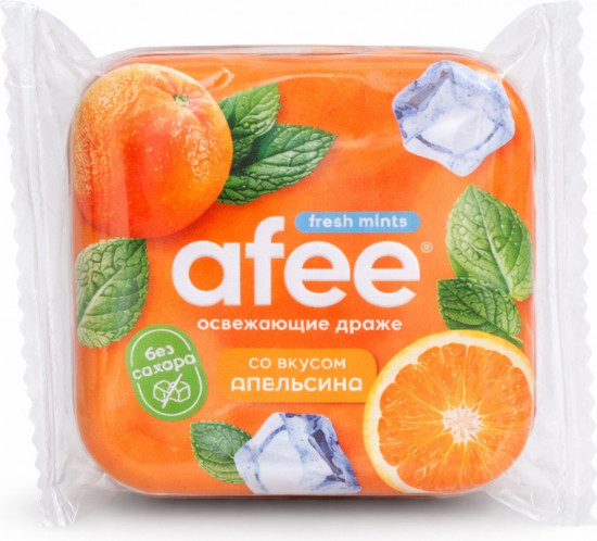 Освежающее драже без сахара Fresh Mints «Апельсин»