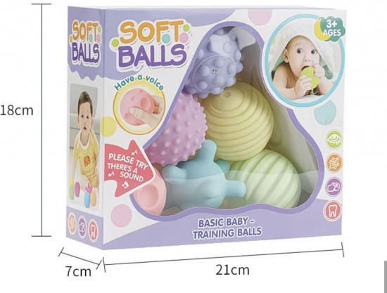 Набор тактильных игрушек для купания