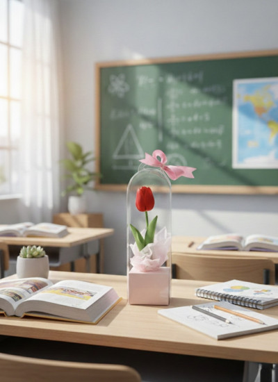 Вечный тюльпан в колбе