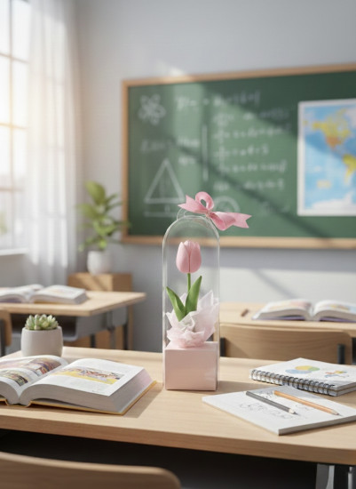 Вечный тюльпан в колбе