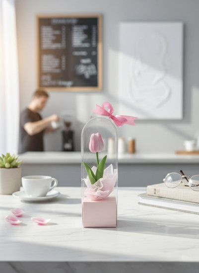 Вечный тюльпан в колбе