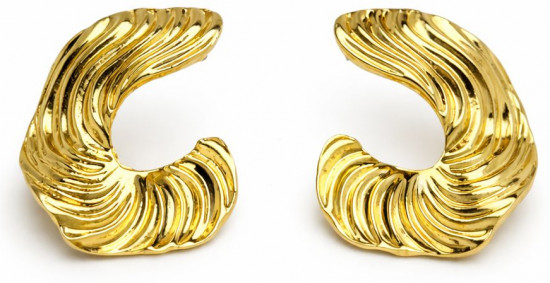 Серьги золотистые