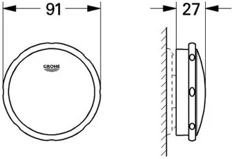 Гарнитур сливной и переливной для ванны