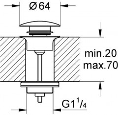 Донный клапан для раковины - Фото 3