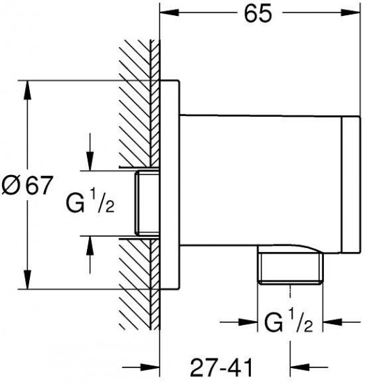Подключение для душевого шланга