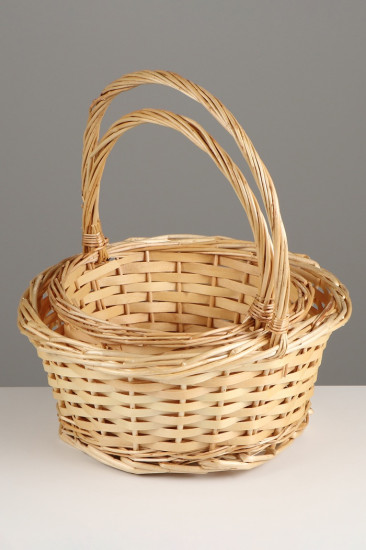 Набор плетеных корзин