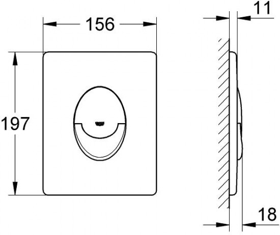 Панель смыва для унитаза