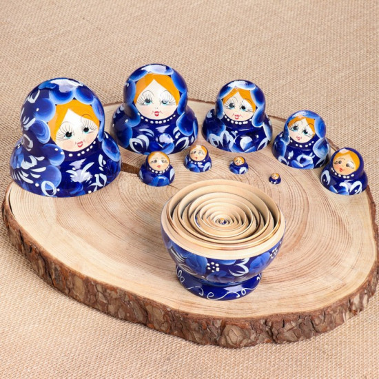 Набор матрёшек «Гжель»