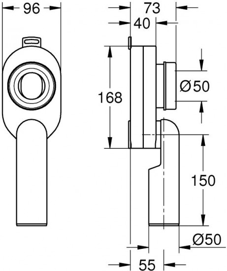 Сливной гарнитур для писсуара