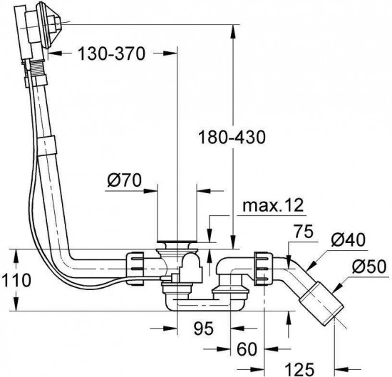 Слив-перелив для ванны