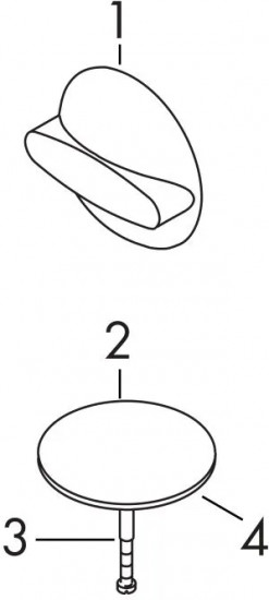 Внешняя часть набора для слива и перелива