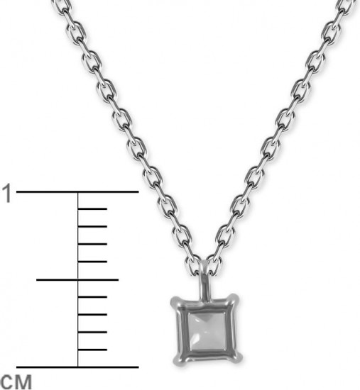 Колье с цирконом