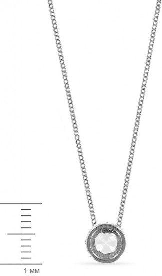 Колье с цирконом