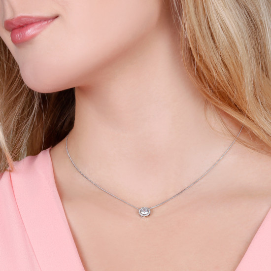 Колье с цирконом