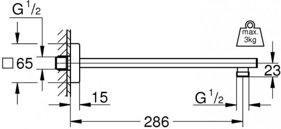 Душевой кронштейн «Neutral»