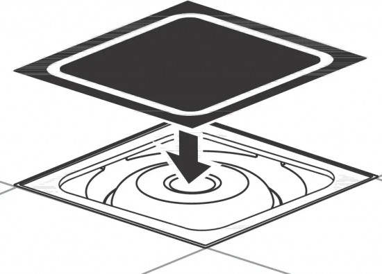 Решетка точечного трапа для пола под плитку RainDrain Spot