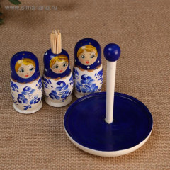 Набор для специй дерево «Гжель» - Фото 1